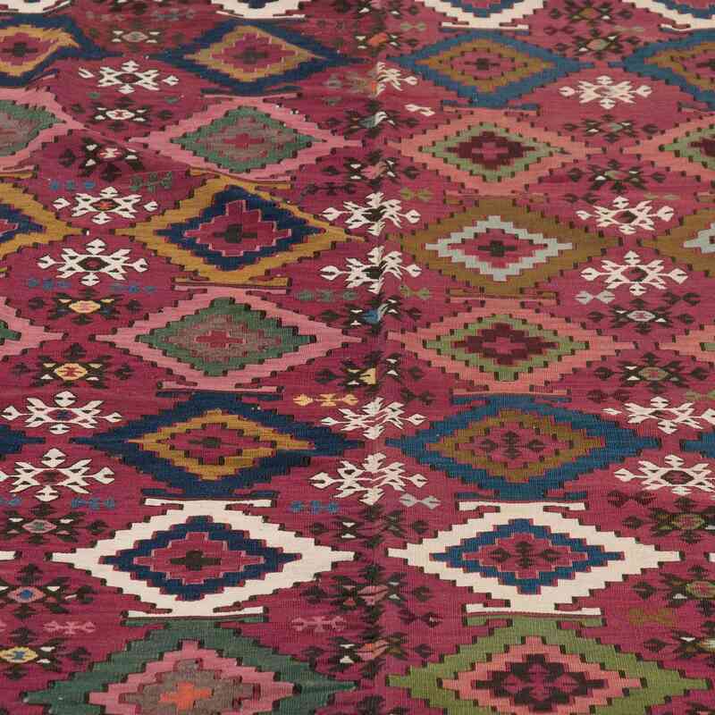Multicolor Antique Adana Kilim Rug - 5' 6" x 12' 2" (66" x 146") - K0007983
