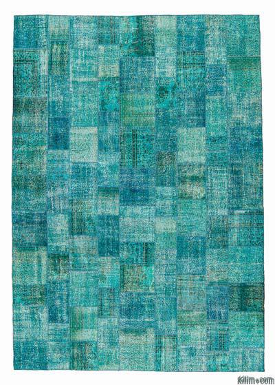 Over-dyed Turkish Patchwork Rug