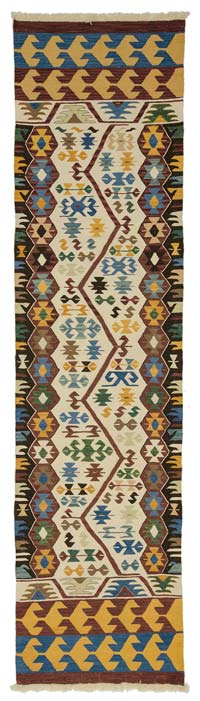 Multicolor New Turkish Kilim Runner
