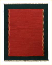 Red New Handwoven Turkish Kilim Rug
