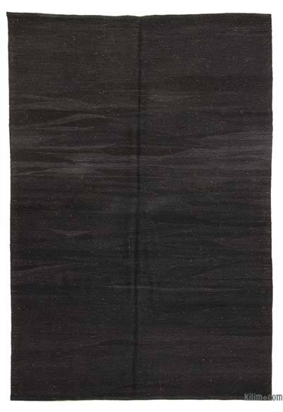 Siyah Yeni Kök Boya El Dokuma Kilim - 188 cm x 250 cm