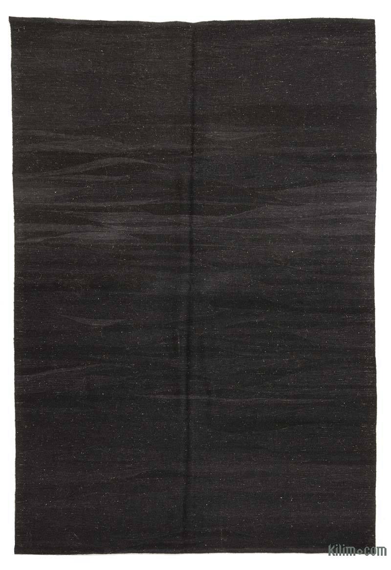 Siyah Yeni Kök Boya El Dokuma Kilim - 188 cm x 250 cm - K0008663
