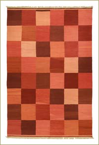 Red New Handwoven Turkish Kilim Rug - 6' 10" x 10' 3" (82" x 123")