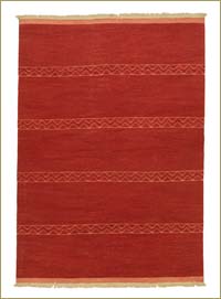 Red New Handwoven Turkish Kilim Rug