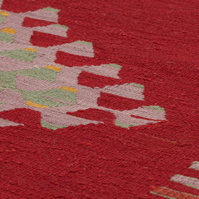 New Handwoven Turkish Kilim Rug - 6' 1" x 7' 10" (73" x 94") - K0008668