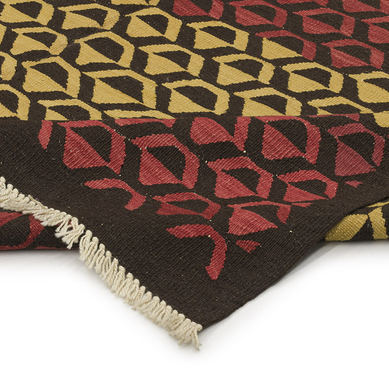 New Handwoven Turkish Kilim Rug - 6' 5" x 8' 8" (77" x 104") - K0008673