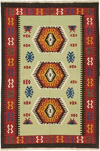 Yeni Kök Boya El Dokuma Kilim - 181 cm x 270 cm