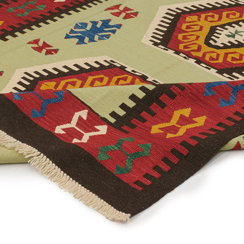 Nueva Alfombra Turca Kilim - 181 cm x 270 cm - K0008674