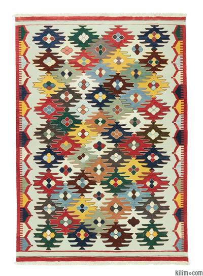 Çok Renkli Yeni El Dokuma Kilim
