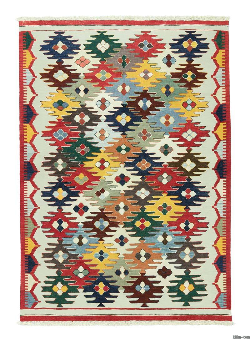 Multicolor Nueva Alfombra Turca Kilim - K0008678