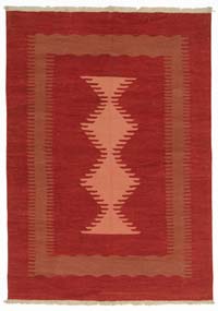 Red New Handwoven Turkish Kilim Rug