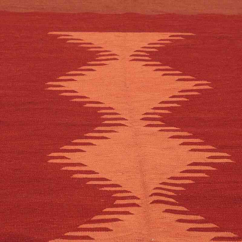 Red New Handwoven Turkish Kilim Rug - K0008679