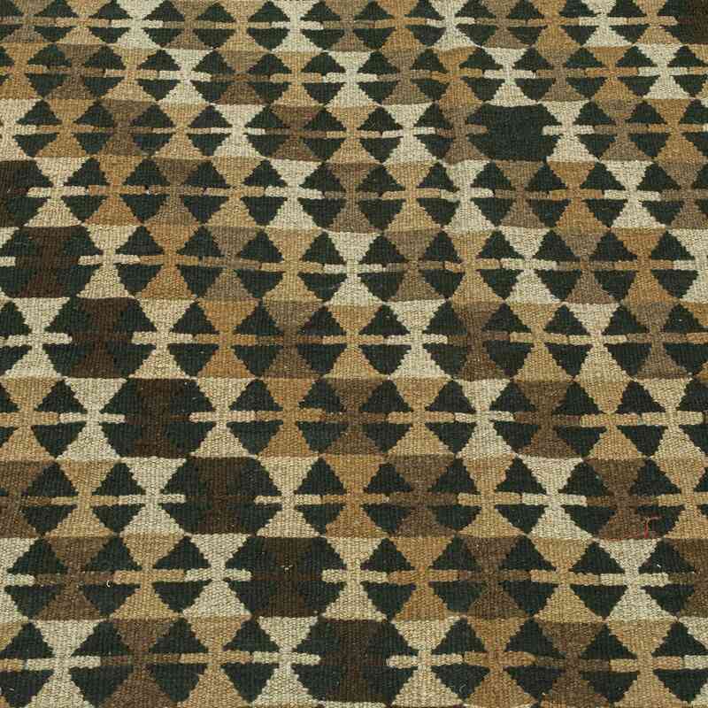 Marrón Nueva Alfombra Turca Kilim - K0008680