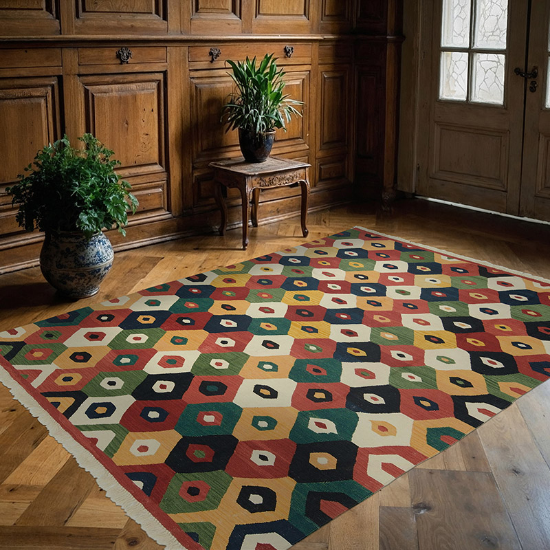 Multicolor New Turkish Kilim Rug - K0008684