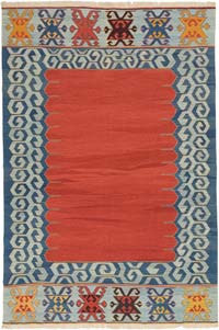 New Handwoven Turkish Kilim Rug - 6' 6" x 9' 8" (78" x 116")