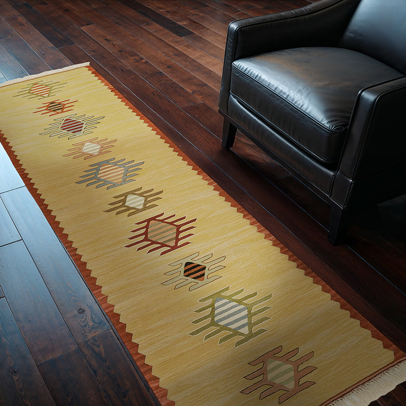Sarı Yeni Kök Boya Kilim Yolluk - K0008720