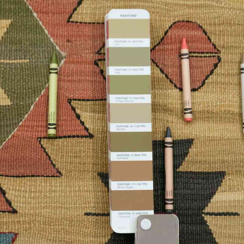 Sarı Yeni Kök Boya Kilim Yolluk - K0008721