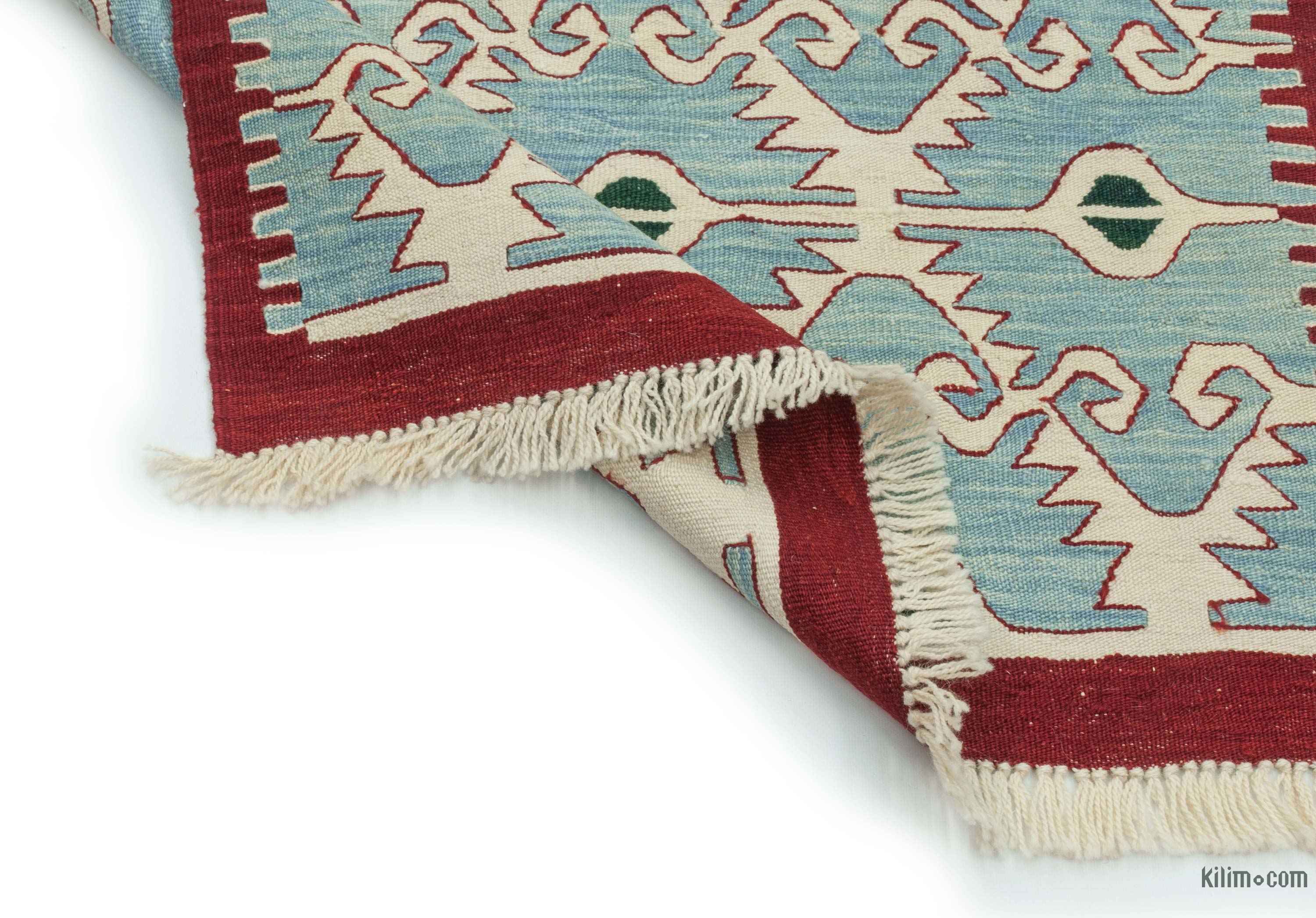 Aztec rug   2.62x9.68ft Handwoven rug Unique kilim rug Hallway Runner Kilim rug Runner rug Soft color Turkish kilim Geometric kilim