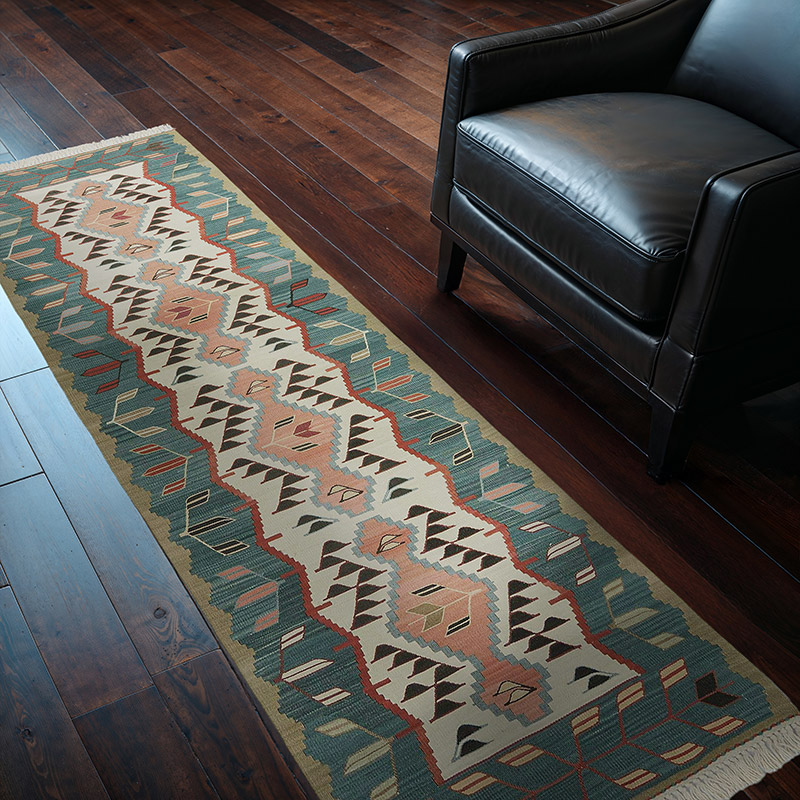Nueva Alfombra Kilim Turca De Pasillo - K0008731