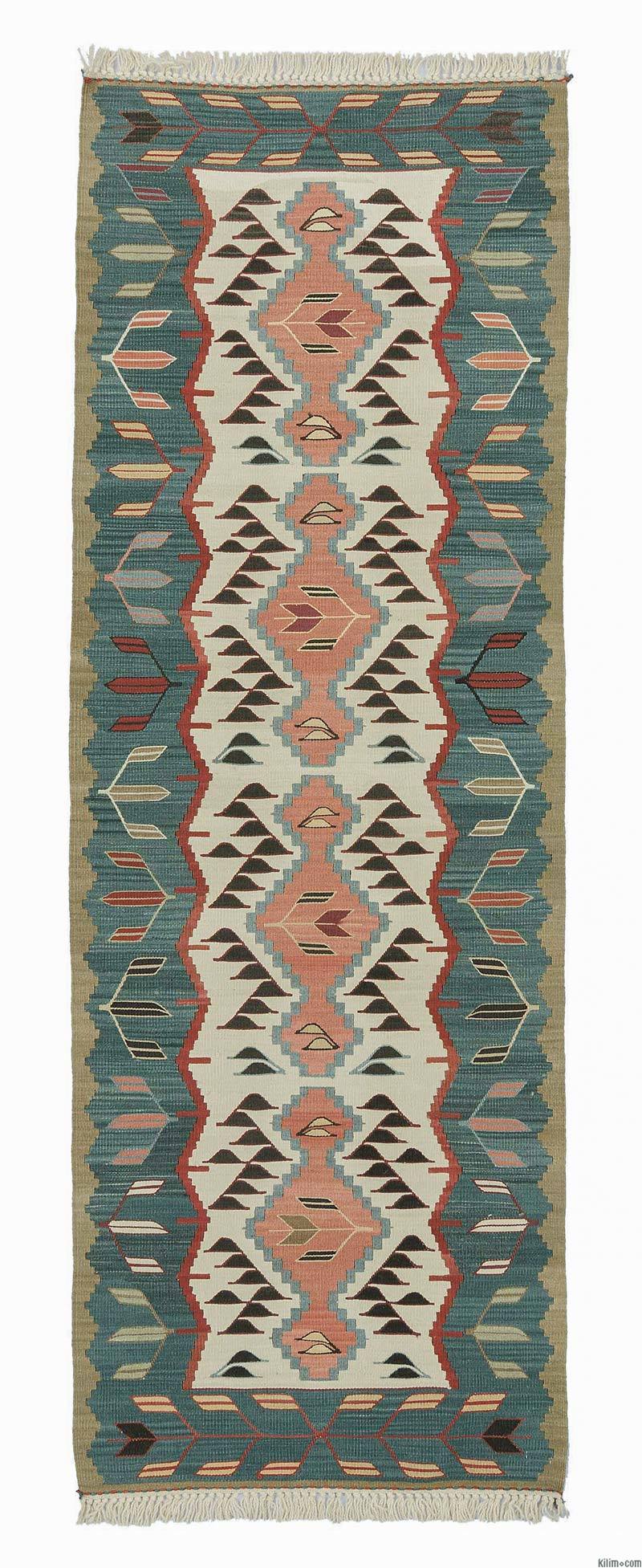 Nueva Alfombra Kilim Turca De Pasillo - K0008731