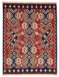 Red New Turkish Kilim Rug