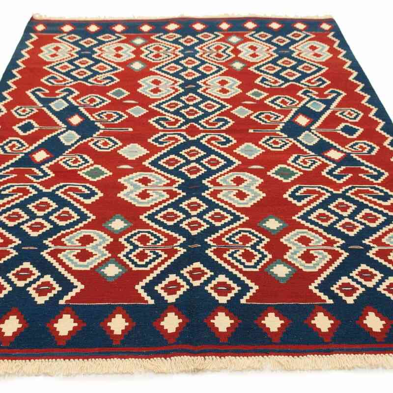 Kırmızı Yeni El Dokuma Kilim - K0008836