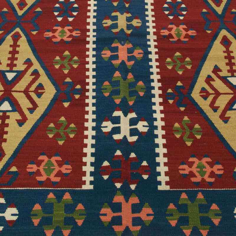 Red New Konya Kilim Rug - 4' 11" x 8'  (59" x 96") - K0008914