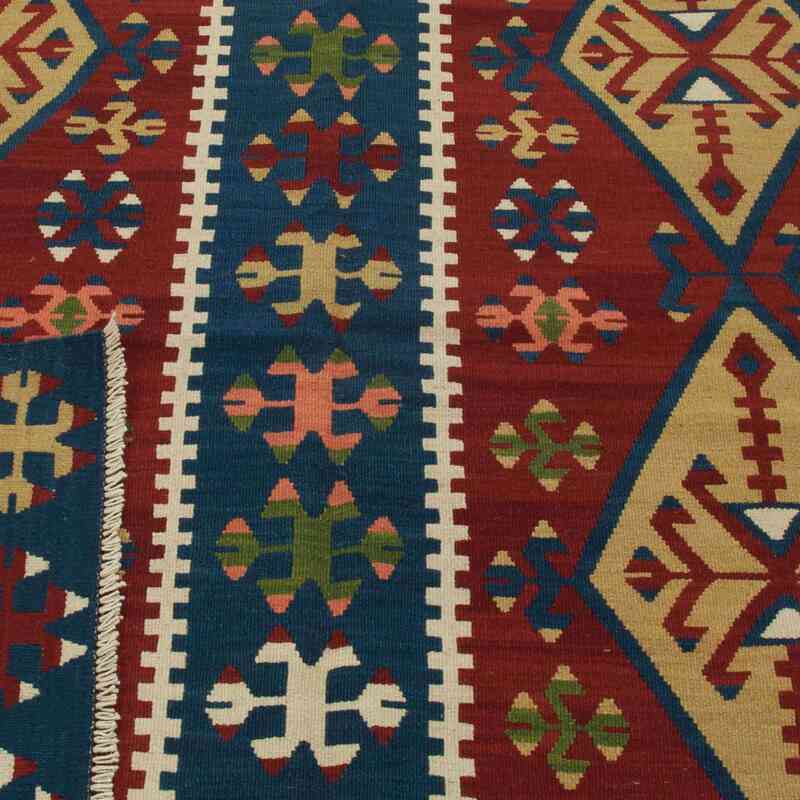 Red New Konya Kilim Rug - 4' 11" x 8'  (59" x 96") - K0008914
