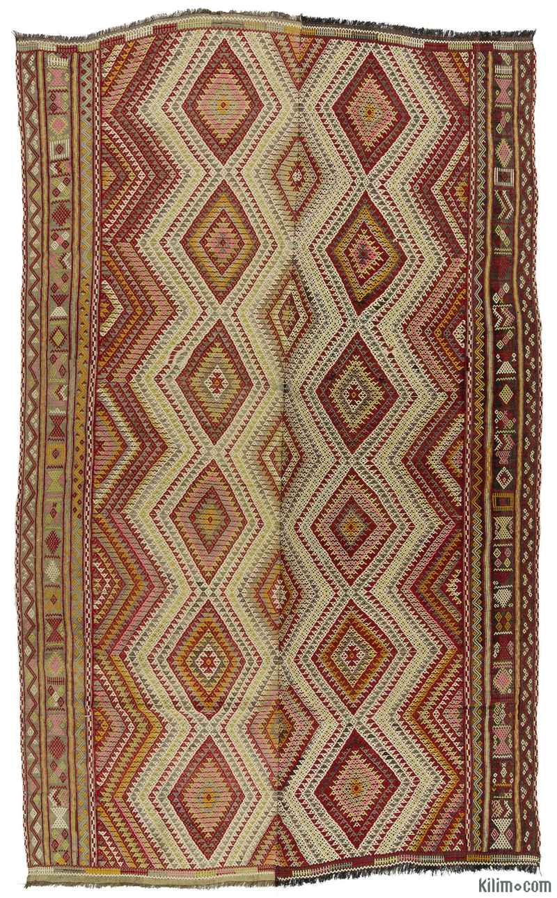 Vintage Konya Jijim Rug - 5' 11" x 10' 2" (71" x 122") - K0008919