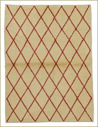 Beige New Turkish Tulu Rug