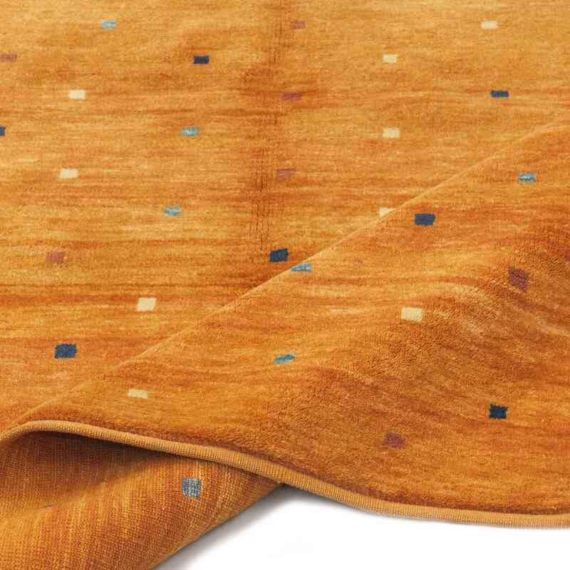 Yellow New Turkish Pile Rug - K0009018