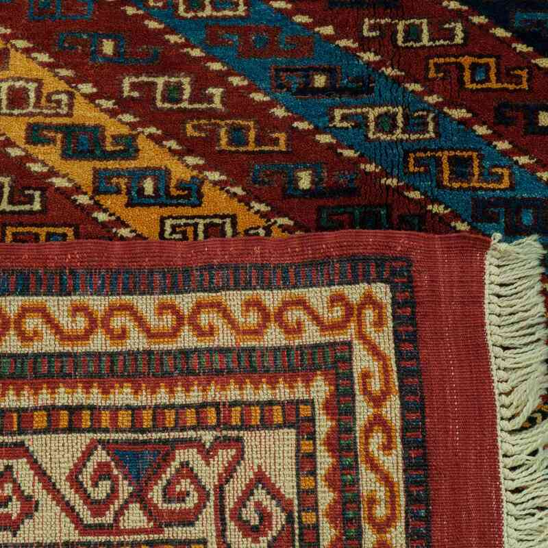 Multicolor Nueva Alfombra Turca De Pila - 141 cm x 162 cm - K0009023