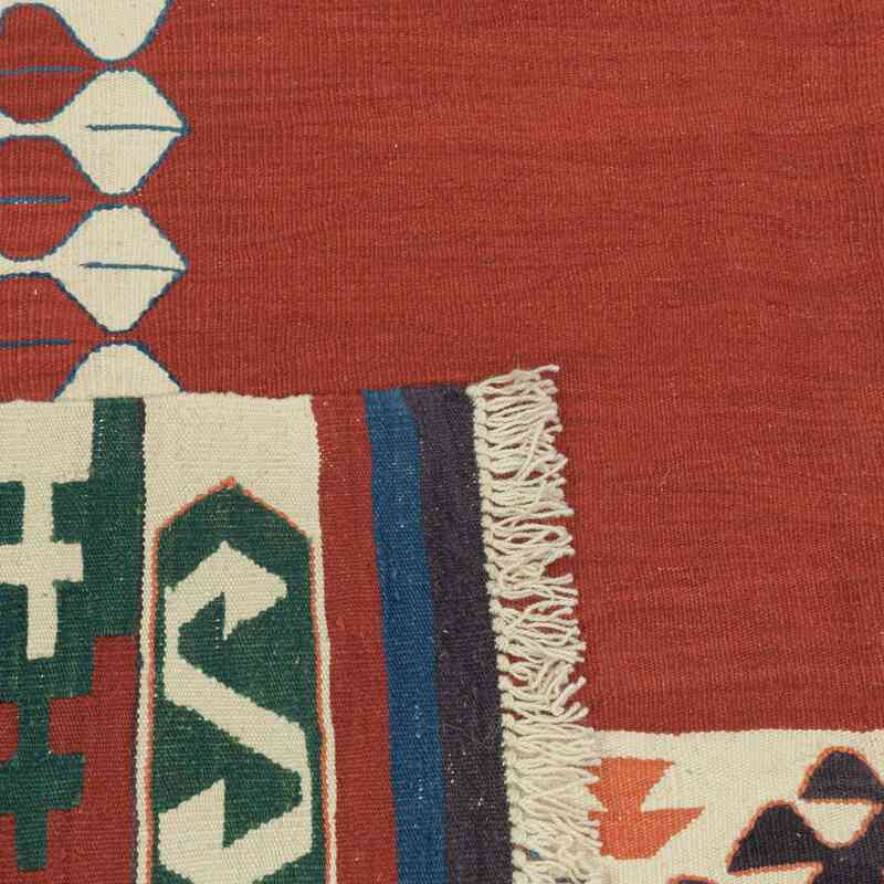 Red New Handwoven Turkish Kilim Rug - K0009647