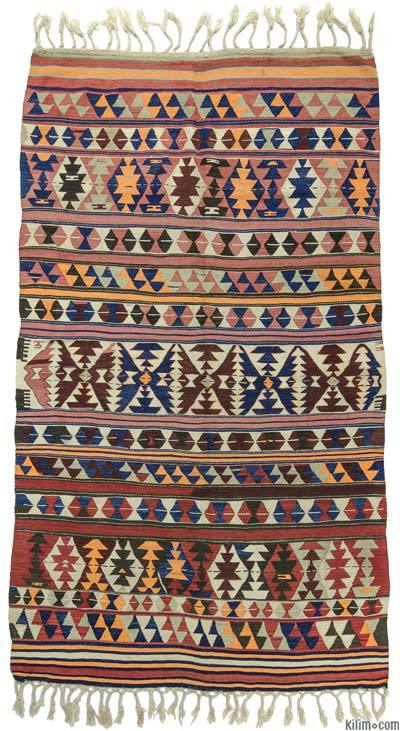 Çok Renkli Balıkesir Kilimi - 159 cm x 271 cm