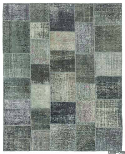 Patchwork Hand-Knotted Turkish Rug - 8'  x 10'  (96 in. x 120 in.)