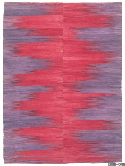 Mor, Kırmızı Yeni Anadolu Kilimi - 206 cm x 281 cm