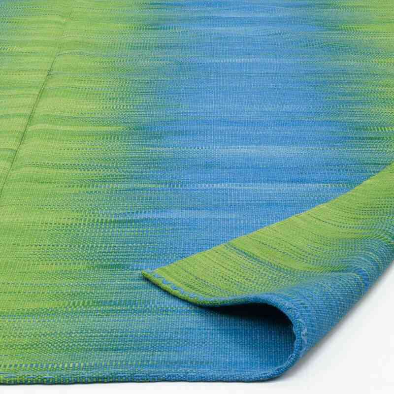 Açık Mavi, Yeşil Yeni Anadolu Kilimi - 201 cm x 291 cm - K0010507