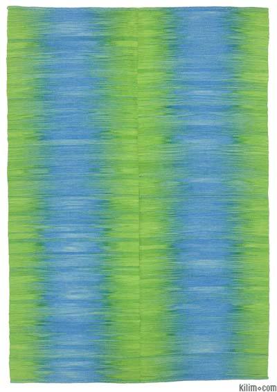 Açık Mavi, Yeşil Yeni Anadolu Kilimi - 201 cm x 291 cm