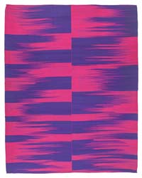 Lacivert, Pembe Yeni Anadolu Kilimi - 296 cm x 375 cm
