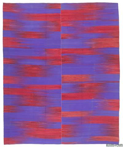 Lacivert, Kırmızı Yeni Anadolu Kilimi - 297 cm x 368 cm