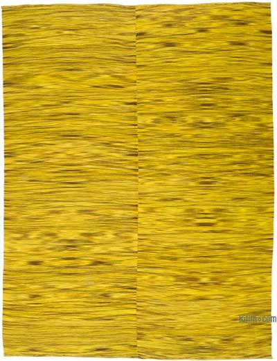 黄色Neo Caspian Kilim地毯- 9' 10