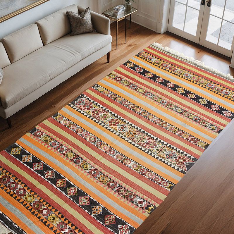 Multicolor Kilim Sivas Vintage - 183 cm x 332 cm - K0010557