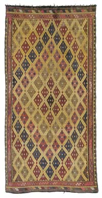 Vintage Turkish Jijim Rug - 5' 4" x 10' 3" (64" x 123")