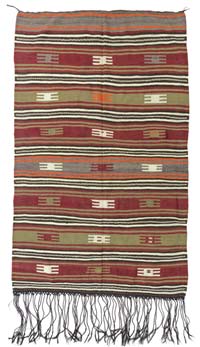Multicolor Vintage Mut Kilim Rug - 4' 10" x 7' 7" (58" x 91")