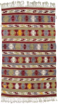 Multicolor Vintage Afyon Kilim Rug - 5' 4" x 8' 8" (64" x 104")