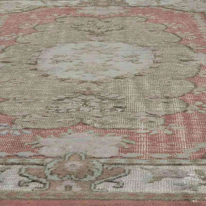 Hand Carved Vintage Rug - 6' 9" x 10'  (81" x 120") - K0010630
