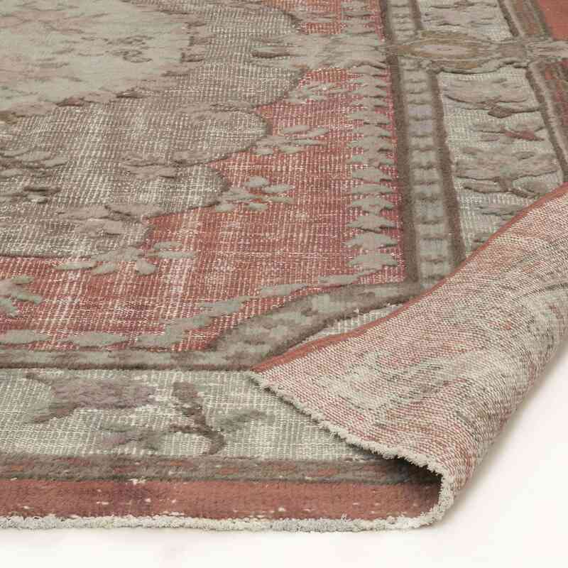 Hand Carved Vintage Rug - 6' 9" x 10'  (81" x 120") - K0010630
