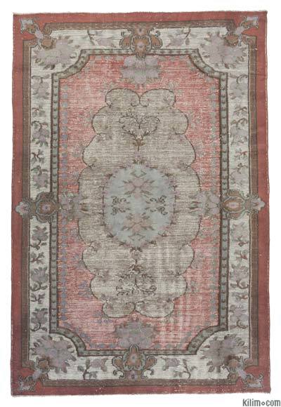 El Oyması Boyalı Halı - 206 cm x 304 cm