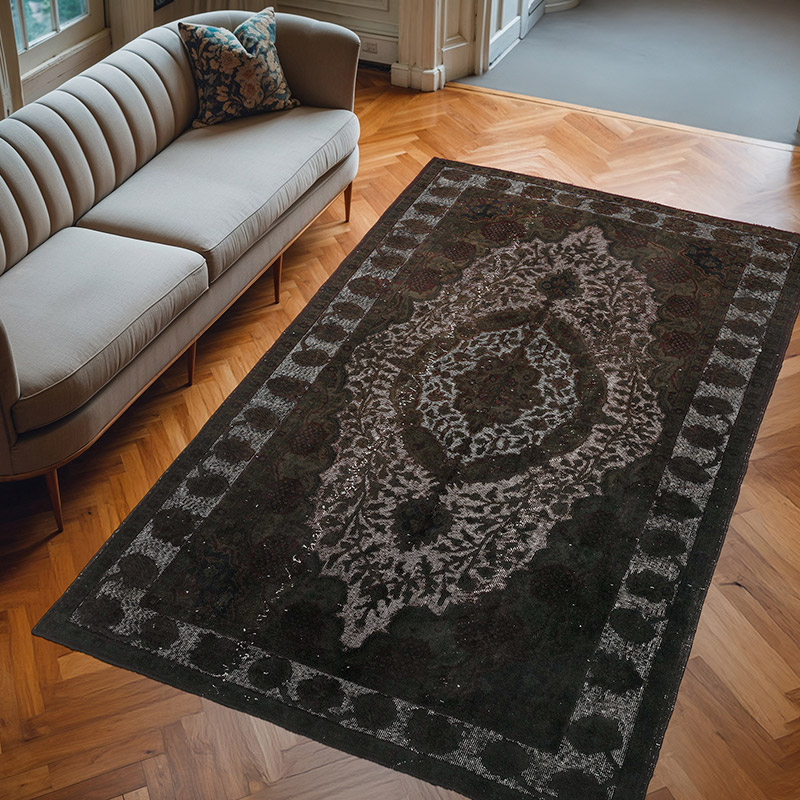 Alfombra Tallada A Mano Sobre Teñida - 170 cm x 274 cm - K0010640