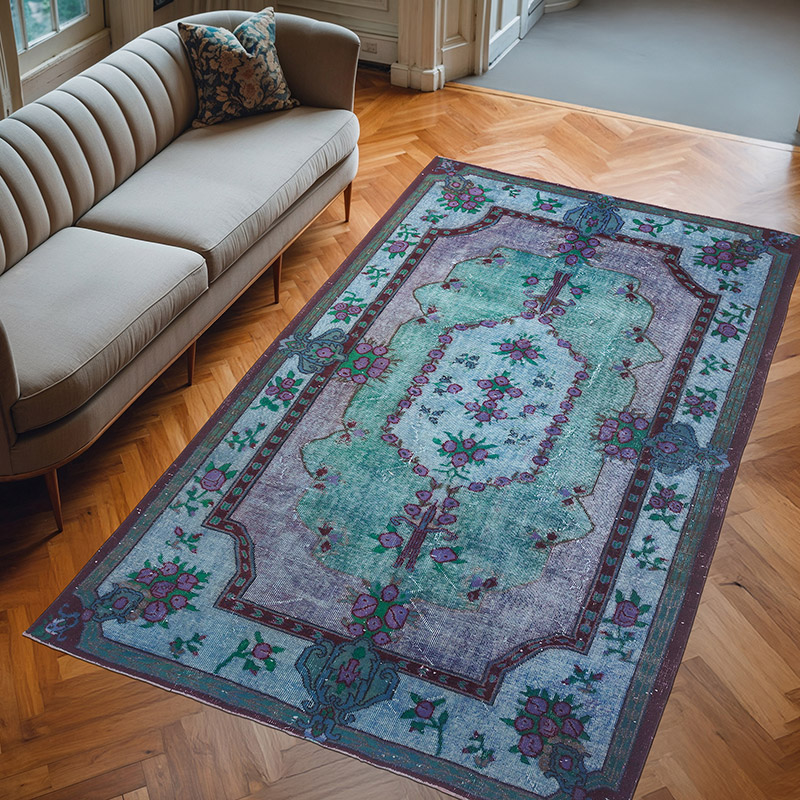 Alfombra Tallada A Mano Sobre Teñida - 181 cm x 300 cm - K0010645